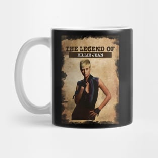 Vintage Old Paper 80s Style The Legend Of Billie jean Mug